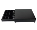 Czarna, metalowa szuflada kasowa 41 × 41,5 × 9 cm, SecureTill-410F