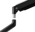 Ramię na 2 monitory z dwoma portami USB w podstawie, na biurko, przekątna 17-32 cale SolidHand-CS02U
