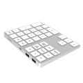 Bezprzewodowa aluminiowa klawiatura numeryczna z Bluetooth, 2x HUB USB typerCLAW BN110