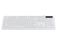 Biała klawiatura przewodowa, klawisze funkcyjne, HDWR typerCLAW-PC110W
