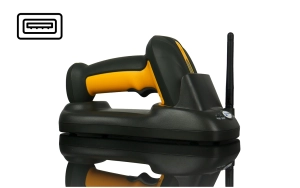 Skaner QR przemysłowy ze stacją dokującą i pamięcią WIFI USB HD-SL99