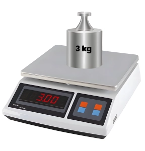 Waga spożywcza do 3 kg elektroniczna z akumulatorem 4Ah bezprzewodowa, 0,1g dokładności wagPRO-S3