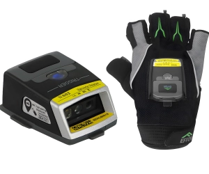 Skaner QR AZTEC i kodów kreskowych z rękawiczką skanującą, Bluetooth, czytnik na magazyn, kompaktowy HD750G