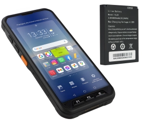 Zestaw terminal mobilny z Androidem 12.0 + zapasowa bateria 4800 mAh