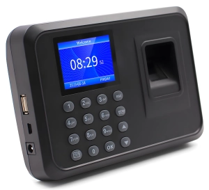Ewidencja czasu pracy na odcisk palca i hasło, rejestrator do 1000 pracowników, USB, mini-USB FTR01