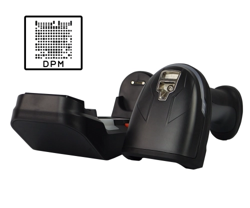 Skaner przemysłowy DPM QR ze stacją dokującą 2.4G Bluetooth IP65 HD9900