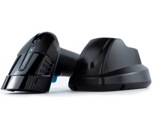 Czytnik kodów QR 1D/2D ze stacją i trybem automatycznym, skaner bezprzewodowy HD6200