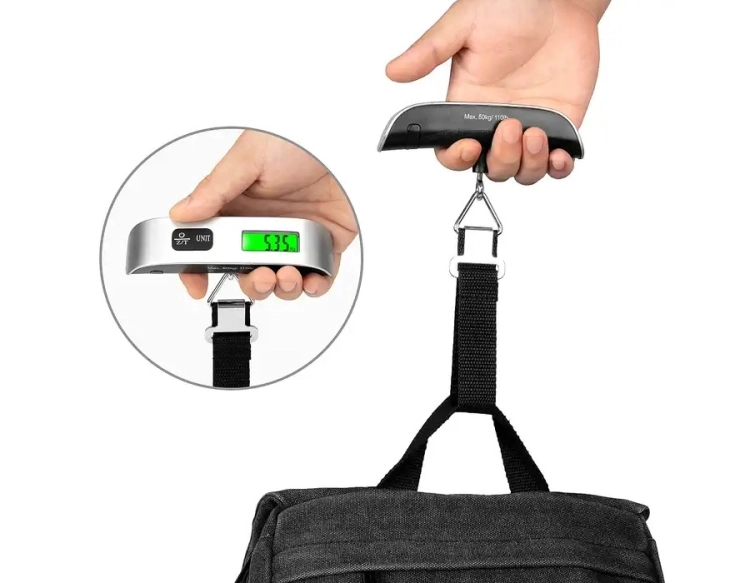 Waga bagażowa kompaktowa do 50 kg z wyświetlaczem LCD