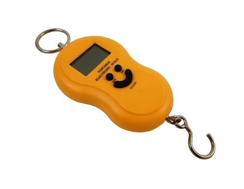 Waga z hakiem, mała, 50 kg, pomarańczowa, HDWR wagPRO-H50AZ