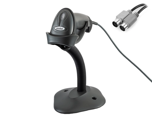 Skaner kodów kreskowych z podstawką, interfejs PS2, LS2208