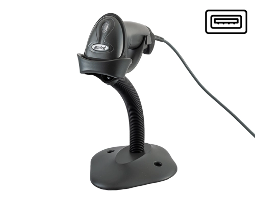 Czytnik kodów kreskowych LS2208 USB zestaw