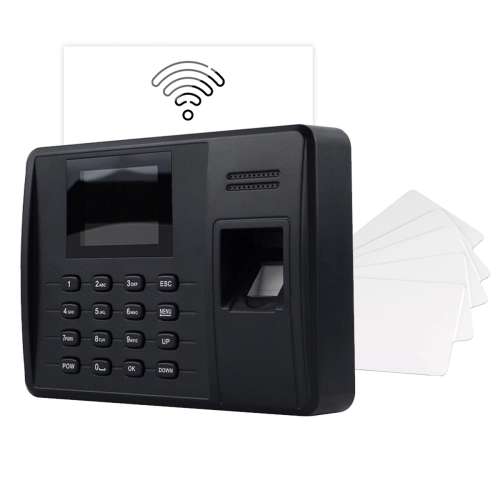 Rejestrator czasu pracy, WiFi, WEB, P2P TimeLok-200NWEP + 15 kart HD-RWC01