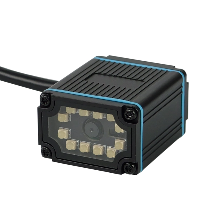 Stacjonarny czytnik kodów QR i kreskowych, przewodowy, na linie produkcyjne z interfejsem RS232 HD650