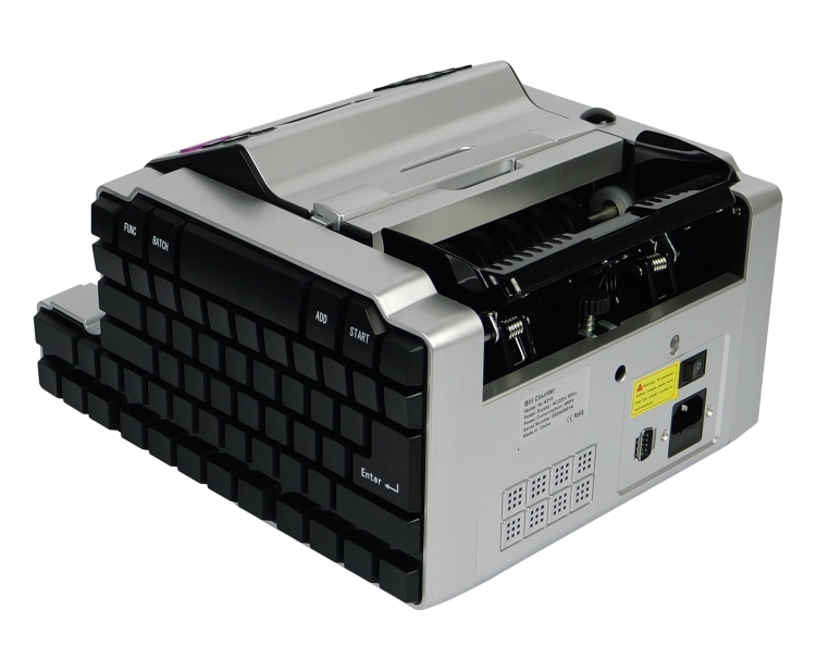 Maszyna do liczenia pieniędzy z detektorem UV, MG, wykrywa fałszywe banknoty, wielowalutowa FiscalFlow-2210