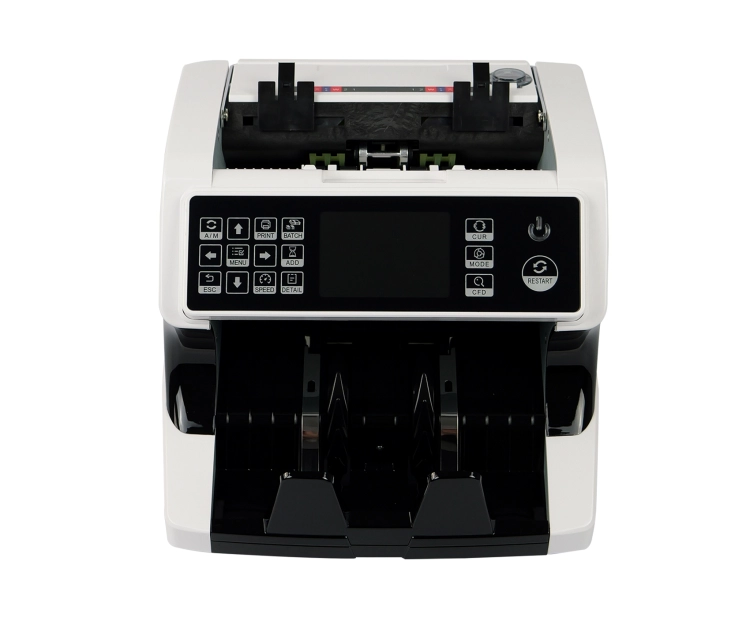 Liczarka do pieniędzy z kontrolą UV, MG, wykrywanie fałszywych banknotów, regulacja prędkości liczenia FiscalFlow-5012