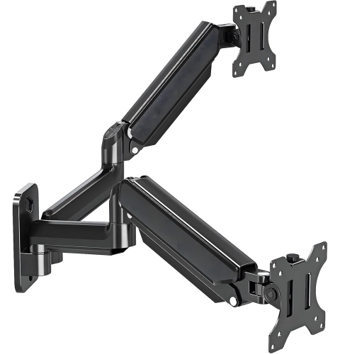 Uchwyt na 2 monitory do ściany z przekątną 13"-32" i regulacją sprężyną gazową, standard VESA SolidHand-CGW02