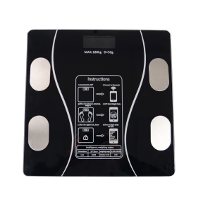 Waga do lazienki szklana do 180 kg Bluetooth czarna wagPRO B1