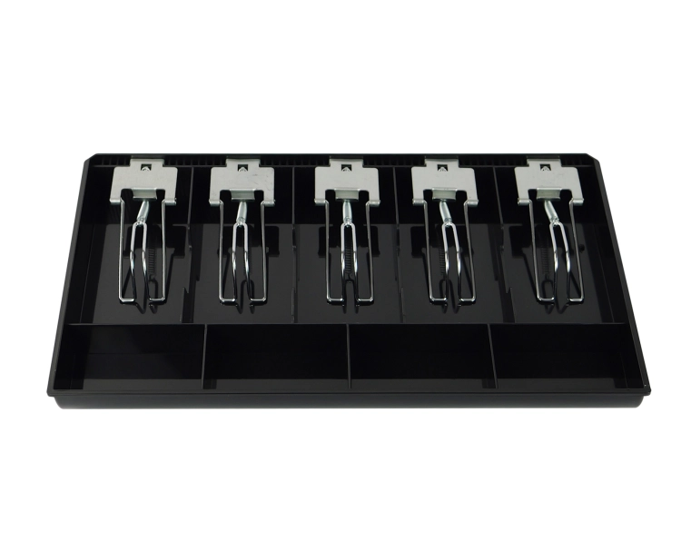 Tacka na bilon i banknoty, 5 i 4 przegrody, pojemna i wytrzymała InsertTill-405