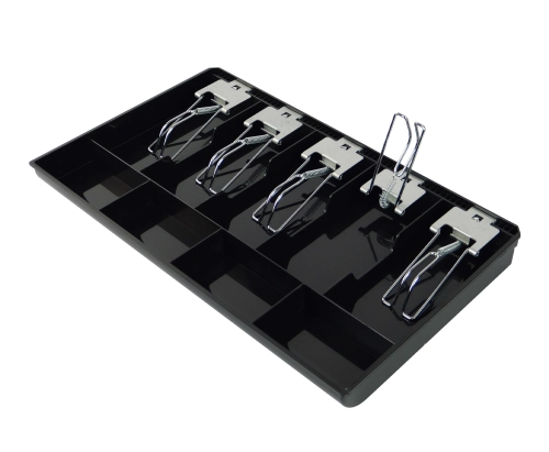 Organizer na pieniądze z 5 przegrodami na banknoty i 4 na monety, duży wkład InsertTill-405