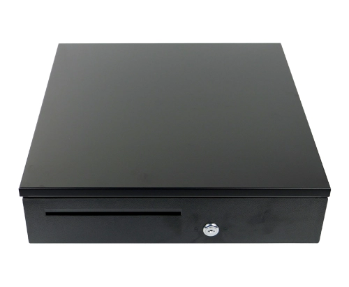 Szuflada kasowa na pieniądze z 5 przegrodami na banknoty i 8 na monety, metalowa, solidna SecureTill-405F