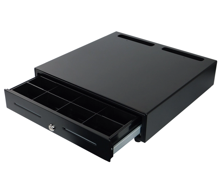 Szuflada do kasy fiskalnej z pojemnym organizerem na pieniądze, zamkiem na klucz i przewodem RJ12 SecureTill-460F