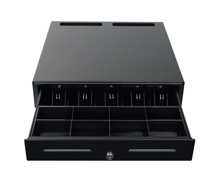 Szuflada na bilon i banknoty z organizerem z 13 przegrodami, otwierana elektronicznie SecureTill-460F