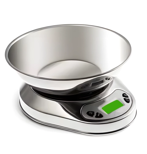 Waga kuchenna z misą do 5 kg metalowa g, lb, oz wyświetlacz LCD wagPRO-K5C