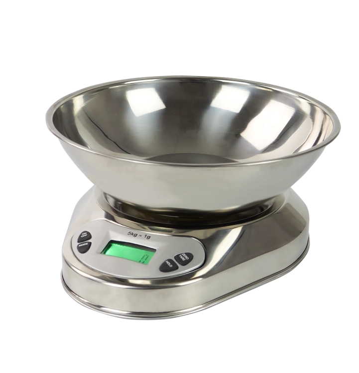 Waga do przypraw z miską do 5 kg, kuchenna, elektroniczna z wyświetlaczem LCD wagPRO-K5C