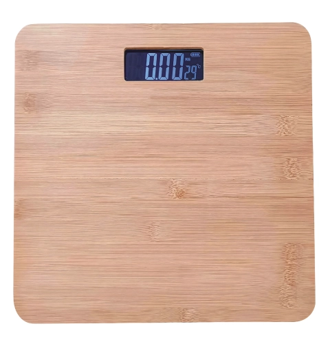 Waga elektroniczna łazienkowa do 180 kg drewniana kg lb wagPRO-B3