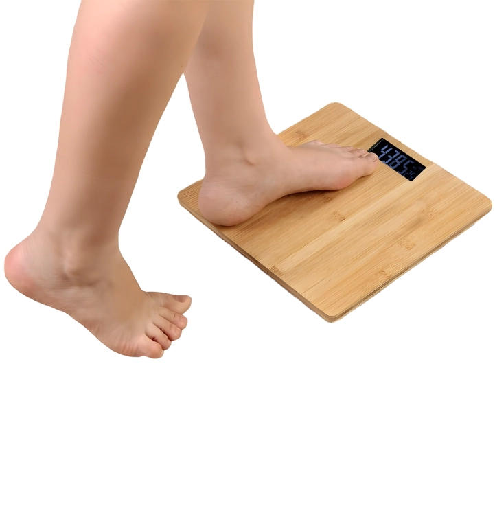 Waga elektroniczna łazienkowa do 180 kg drewniana kg lb wagPRO-B3