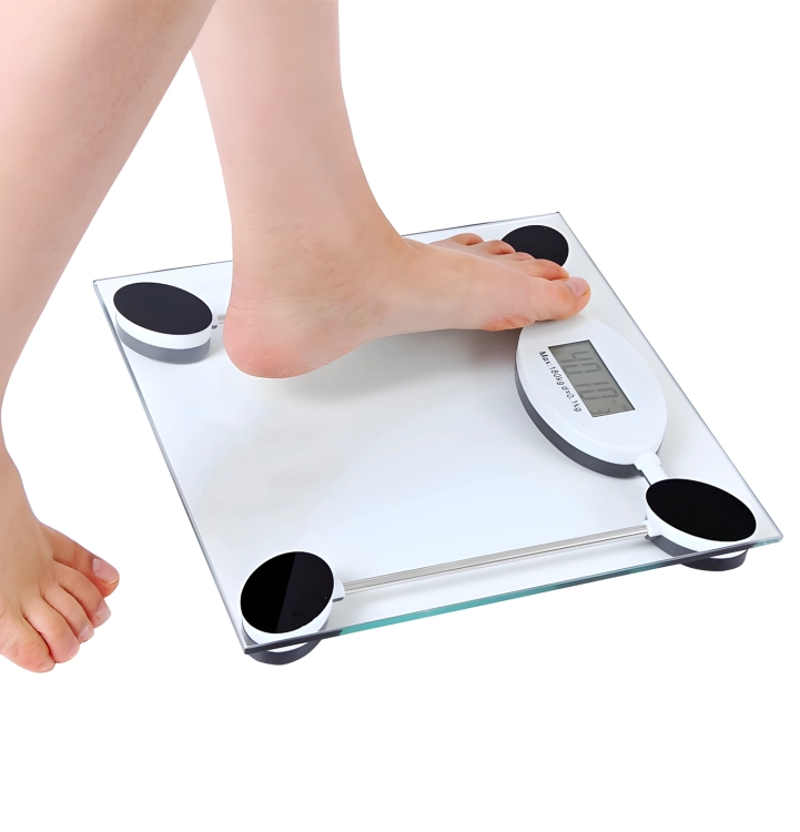Elektroniczna waga łazienkowa do 150 kg szklana kg lb ekran LCD wagPRO-B6