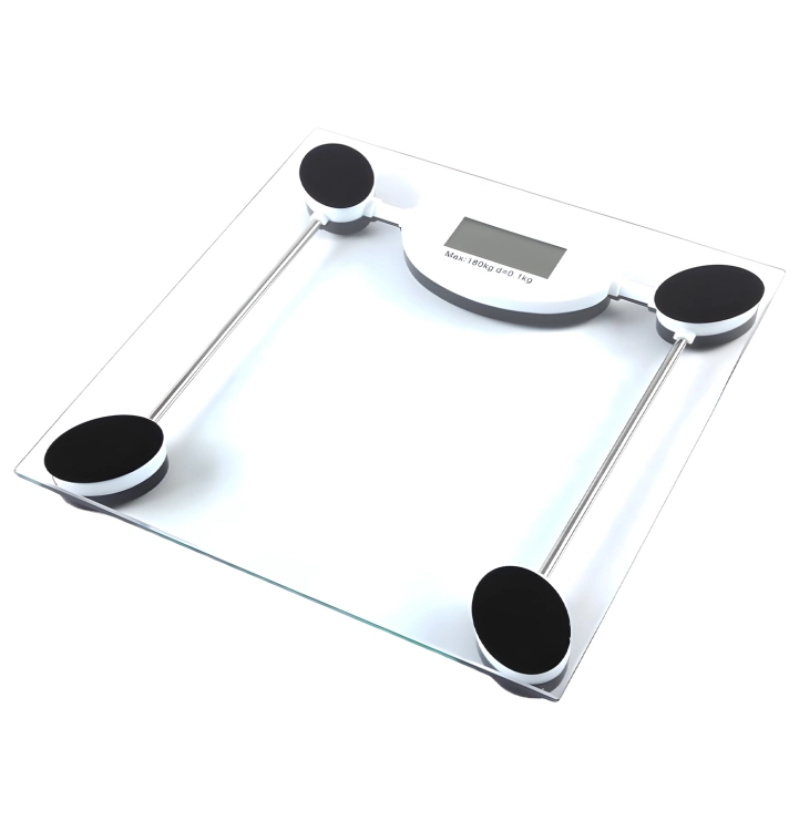Elektroniczna waga łazienkowa do 150 kg szklana kg lb ekran LCD wagPRO-B6