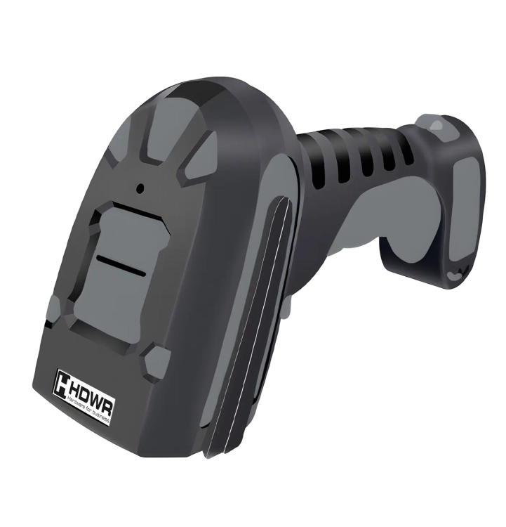 Skaner magazynowy kodów QR i kreskowych, bezprzewodowy z regulowaną podstawką i stacją dokującą HD9100B