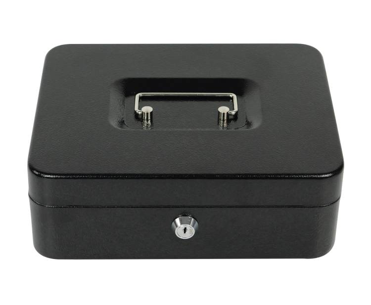 Kasetka na kluczyk z 1 przegrodą na banknoty i 4 na bilon, zamykana na klucz HD-BC25-5A