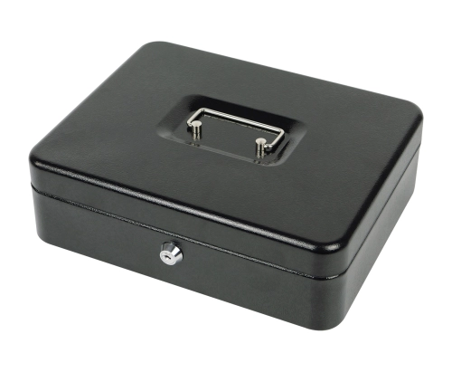 Metalowa kasetka na pieniądze z 4 przegrodami na monety i 1 na banknoty HD-CB30-5A