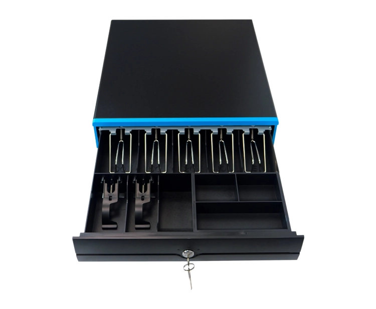 Szuflada kasjerska z organizerem na pieniądze, 7 przegród na banknoty i 4 na bilon HD-KW43