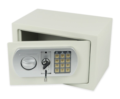 Mały sejf z elektronicznym zamkiem i kluczem awaryjnym SecureBox-30