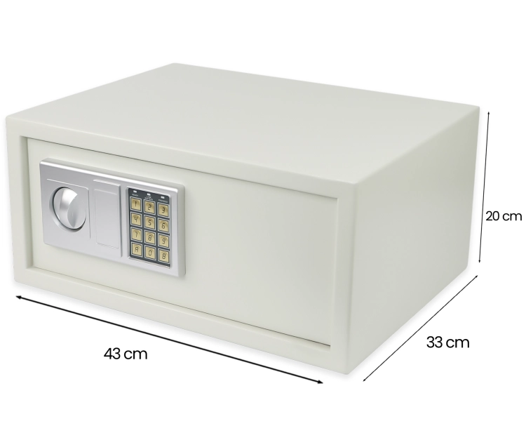 Sejf na pieniądze z zamykany na kod PIN i klucze z elektronicznym panelem i zamkiem mechanicznym SecureBox-40