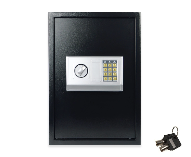 Sejf elektroniczny na pieniądze i dokumenty, stalowy, zamykany na kod PIN i klucz SecureBox-60