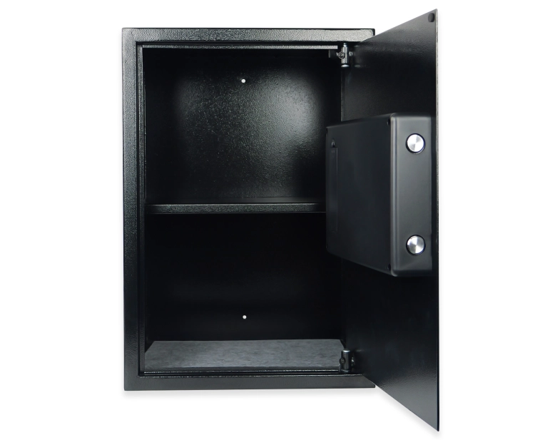 Sejf na kod PIN i klucz z zamkiem elektroniczny i mechanicznym, do przechowywania SecureBox-60