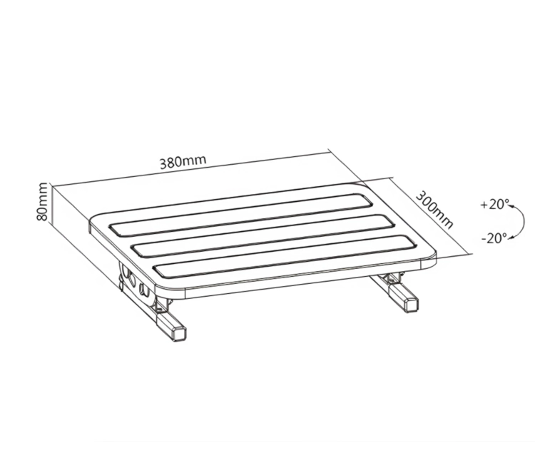 Podnóżek do biura regulowany i ergonomiczny FeetFleet-09