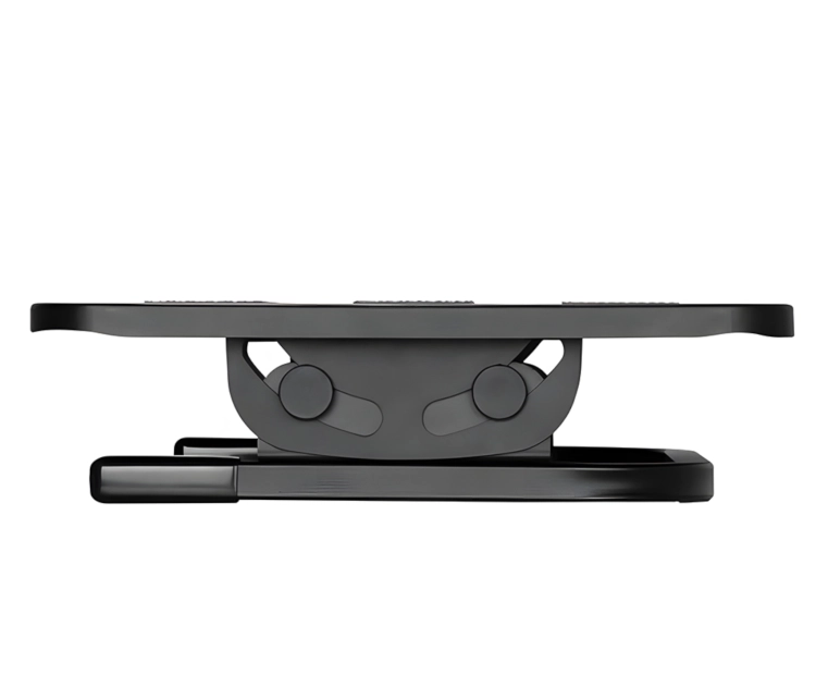 Podnóżek do komputera z regulacją, ergonomiczny, czarny FeetFleet-09