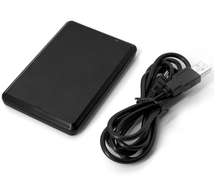 Czytnik RFID kart MIFARE UNIQUE 125 kHz + 13,56 MHz przewodowy, USB do komputera, mini skaner RFID HD-RD30C