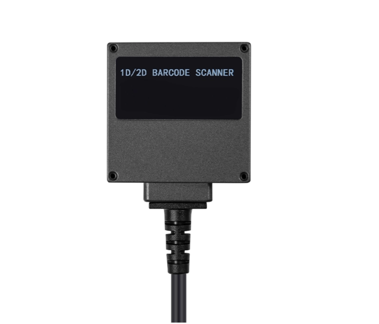 Skaner przemysłowy kodów QR AZTEC i kreskowych z metalową obudową, przewodowy, stacjonarny, USB HD203