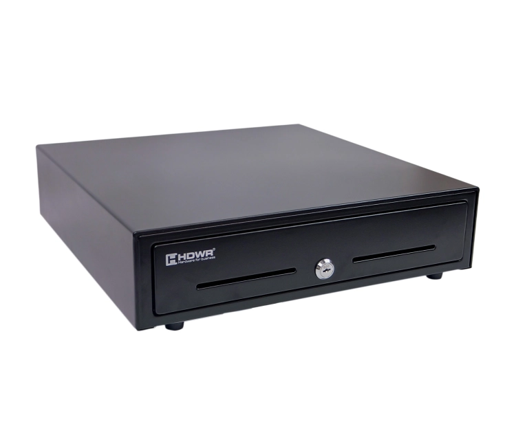 Szuflada kasjerska na pieniądze z wyjmowanym organizerem, zamykana na kluczyk, łącznie 13 przegród HD-KR41