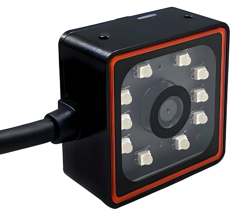 Czytnik przemysłowy na linie produkcyjne do kodów QR, stacjonarny i przewodowy USB HD360