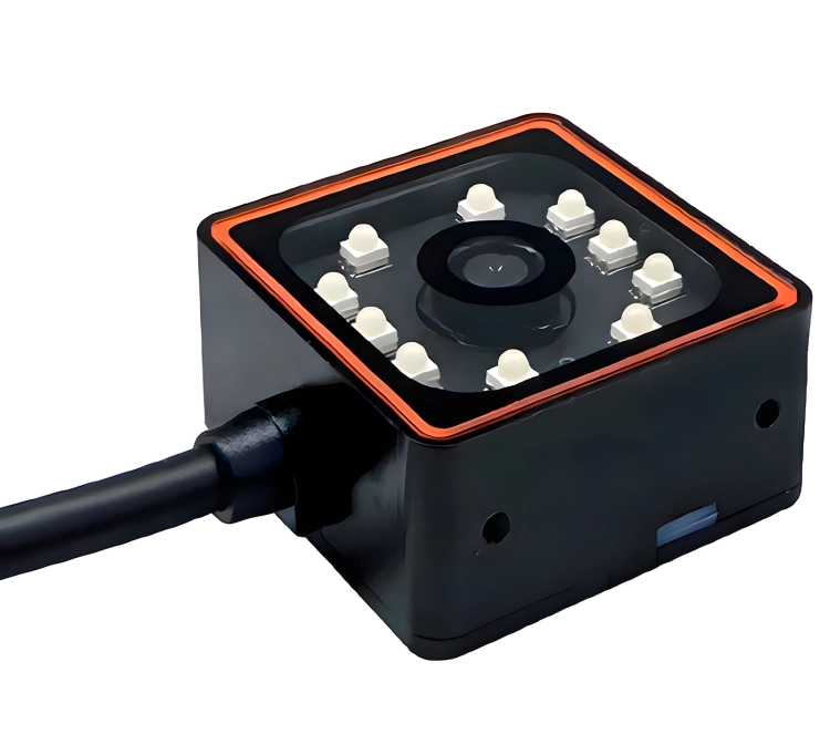 Czytnik kodów QR i kreskowych, stacjonarny i przewodowy USB, na linie produkcyjne HD360