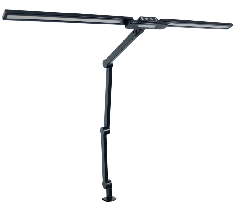 Lampa kreślarska na biurko, przykręcana, regulacja temperatury i jasności, ruchome ramiona LumixDesk-04