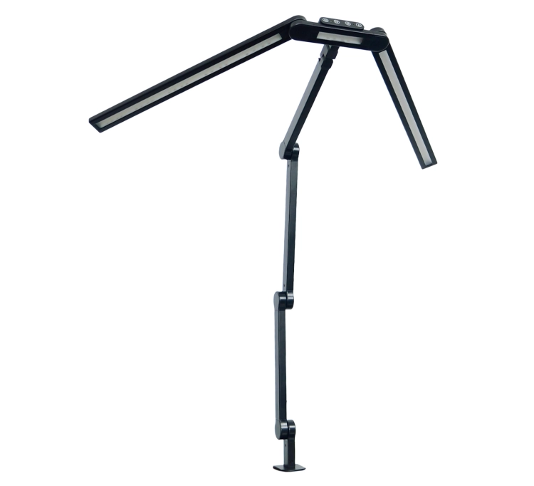 Lampa bezcieniowa na biurko, kreślarska, regulowane ramiona, regulacja jasności LumixDesk-04
