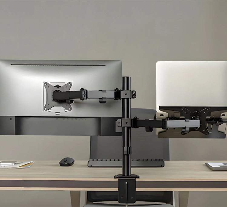 Uchwyt na monitor i laptopa do 9 i 4 kg, przekątne 17"-32" i 10"-15,6" SolidHand-AL01M01